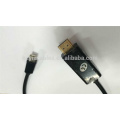 Mini DP a HDMI Cable macho a macho nickle a oro